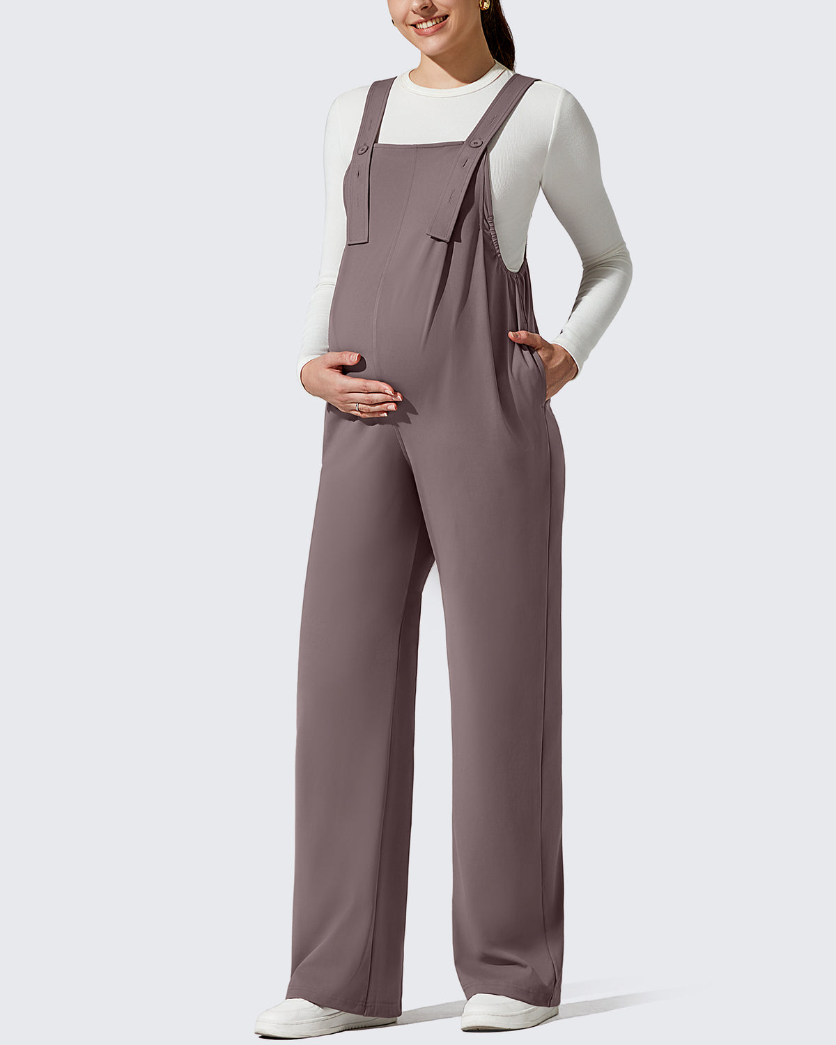 G4Free - ShiftReady Adjustable Strap Maternity Jumpsuit Pants -GF25PY751AF-XS