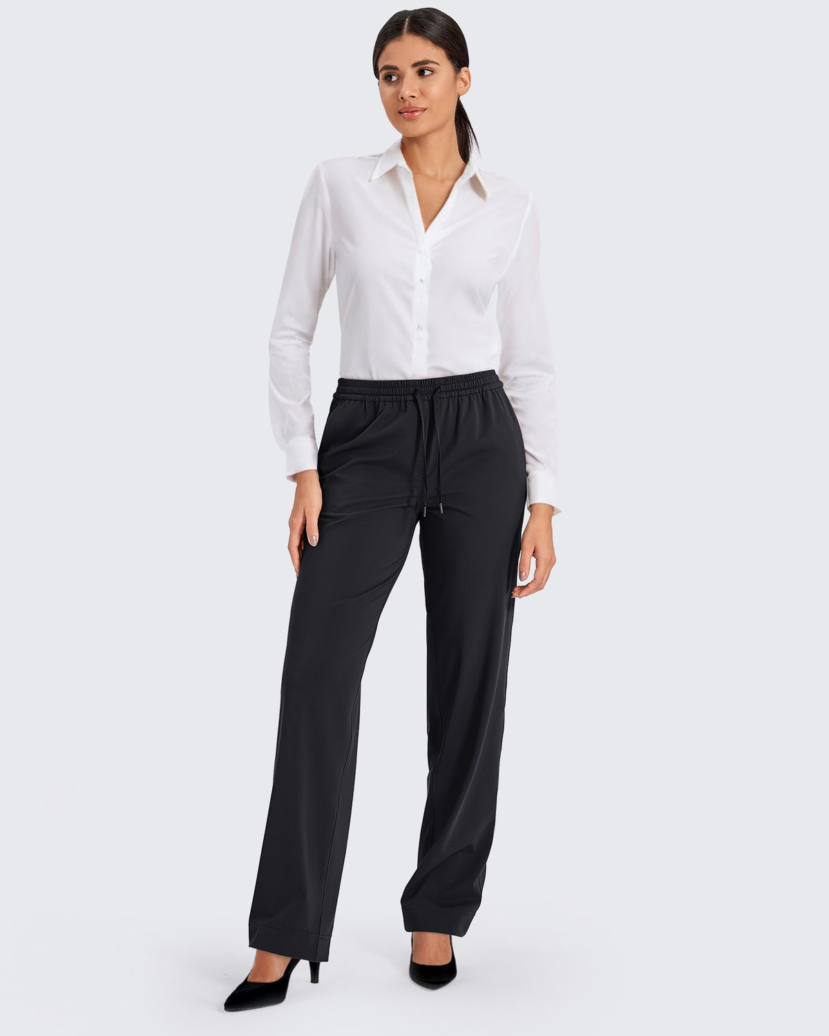 G4Free - ShiftReady Business Drawstrings Straight Pants -GF24J250AA-S-GF24J251AA-S-GF24J252AA-S-GF24J250AB-M-GF24J251AB-M