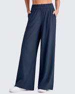 G4Free - ShiftReady Elastic Waistband Wide Leg Work Trousers -GF25J377AA-S