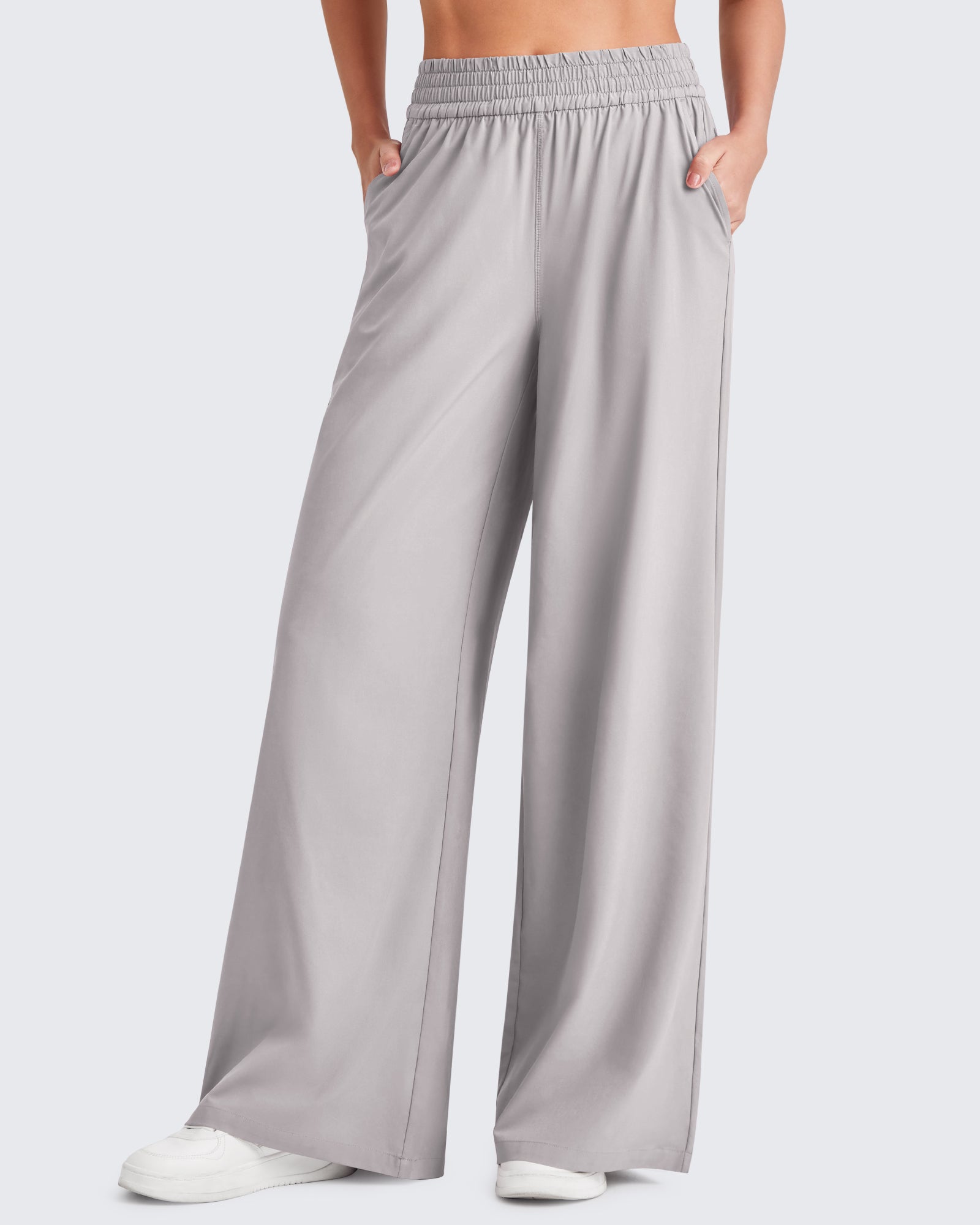 G4Free - ShiftReady Elastic Waistband Wide Leg Work Trousers -GF25J377AA-S