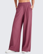G4Free - ShiftReady Elastic Waistband Wide Leg Work Trousers -GF25J377AA-S