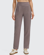 G4Free - ShiftReady Front Pleated Ankle Tapered High Waist Trousers -GF25D637AA-S-GF25D638AA-S-GF25D639AA-S-GF25D637AB-M-GF25D638AB-M