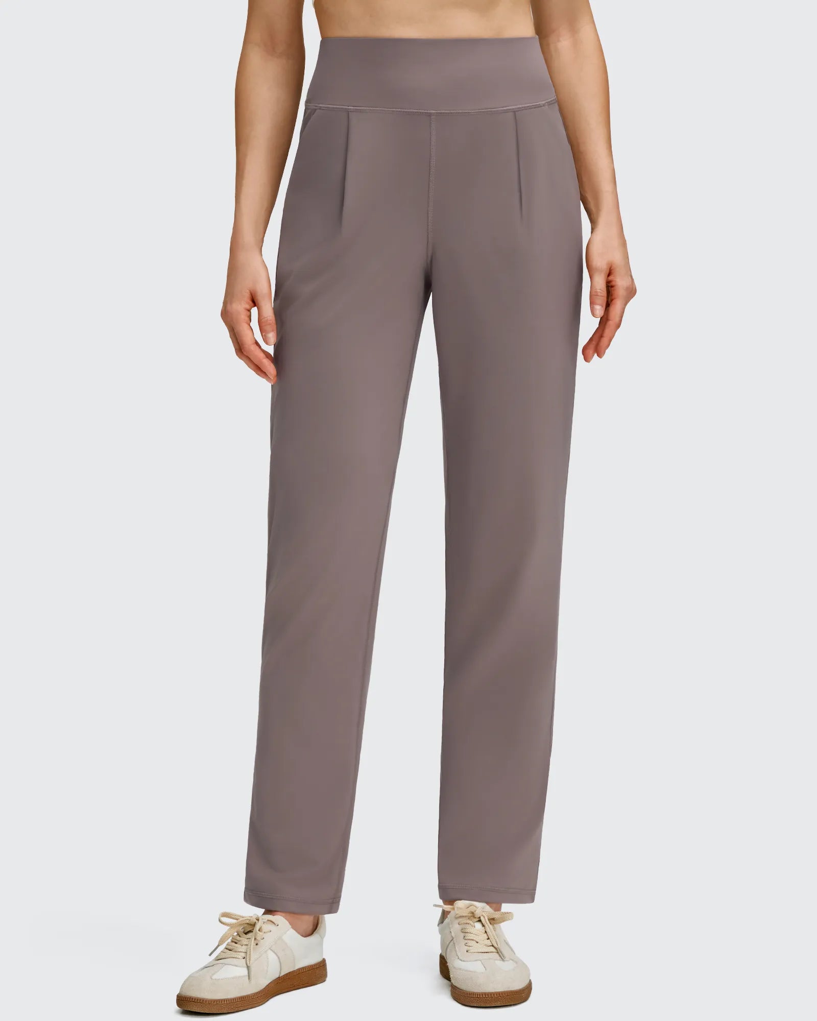 G4Free - ShiftReady Front Pleated Ankle Tapered High Waist Trousers -GF25D637AA-S-GF25D638AA-S-GF25D639AA-S-GF25D637AB-M-GF25D638AB-M