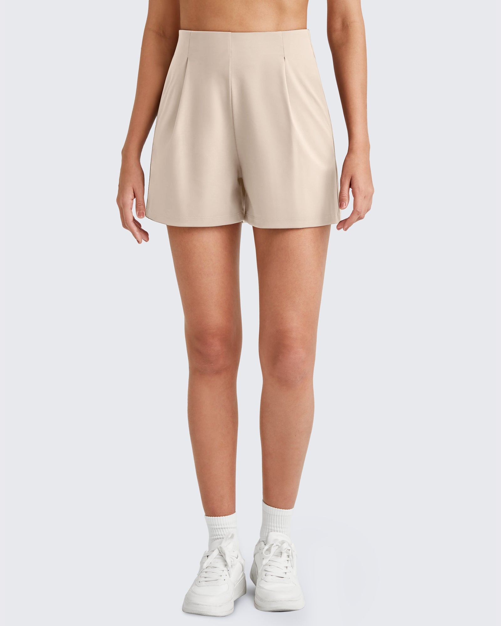 G4Free - ShiftReady High-Rise Pleated Work Shorts 5'' -GF25E395FA-S-GF25E395FB-M-GF25E395FC-L-GF25E395FD-XL-GF25E395FE-XXL