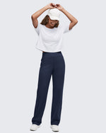 G4Free - ShiftReady High Waist Hidden Zipper Pockets Dress Pants -GF25D571AA-S
