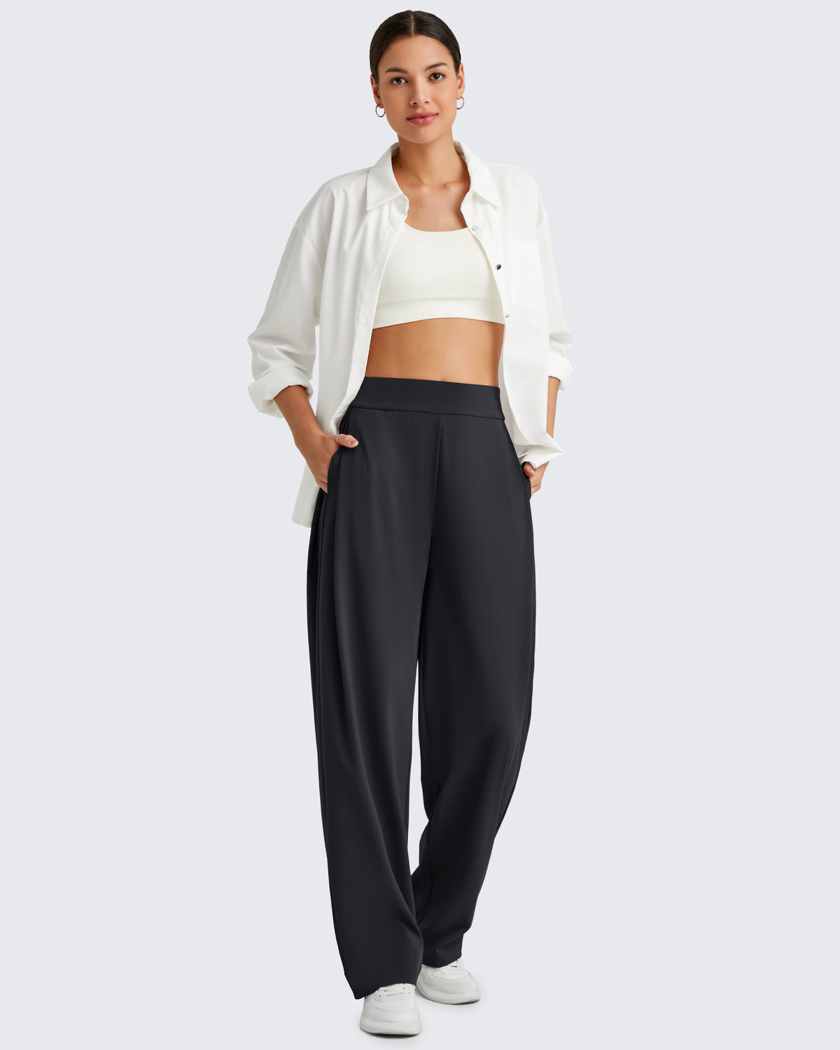 G4Free - ShiftReady High Waisted Wide Leg Dress Trousers -GF25J361CA-S-GF25J362CA-S-GF25J363CA-S-GF25J361CB-M-GF25J362CB-M