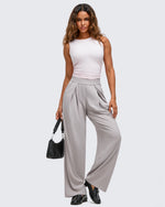 G4Free - ShiftReady Lightweight Front Pleat Wide Leg Pants -GF25J353DA-S-GF25J354DA-S-GF25J355DA-S-GF25J353DB-M-GF25J354DB-M
