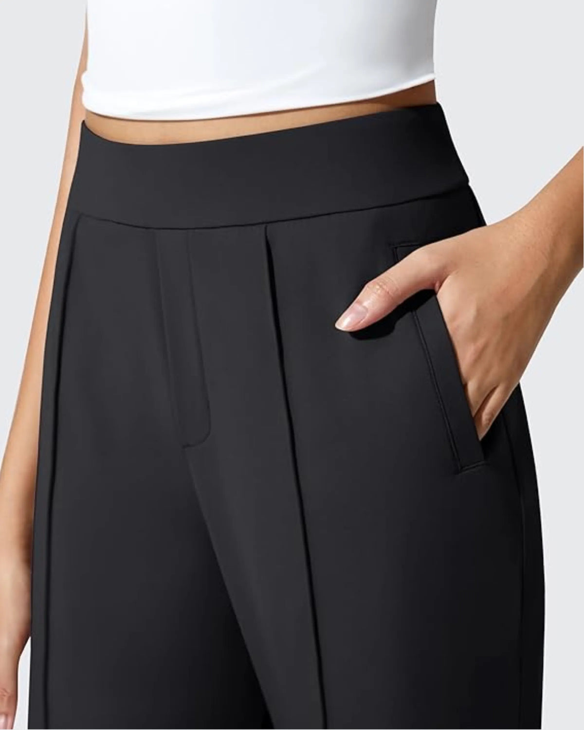 G4Free - ShiftReady Pockets Elastic Band Wide Leg Work Pants -GF25J691AA-S-GF25J692AA-S-GF25J693AA-S-GF25J691AB-M-GF25J692AB-M