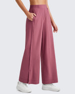 G4Free - ShiftReady Side Slit High-Rise Wide Leg Ankle Pants -GF25J403AA-S