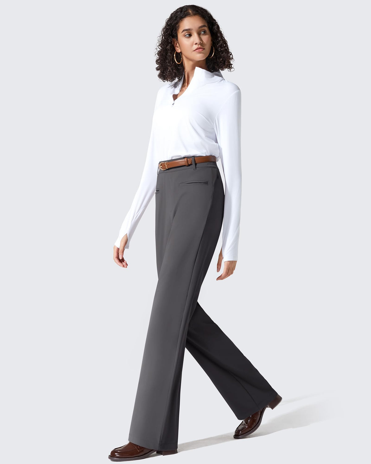 G4Free - ShiftReady Slit Pockets Elastic Waist Straight Leg Work Pants -GF25D541AF-XS-GF25D542AF-XS-GF25D543AF-XS-GF25D541AA-S-GF25D542AA-S