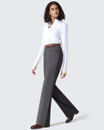 G4Free - ShiftReady Slit Pockets Elastic Waist Straight Leg Work Pants -GF25D541AF-XS-GF25D542AF-XS-GF25D543AF-XS-GF25D541AA-S-GF25D542AA-S