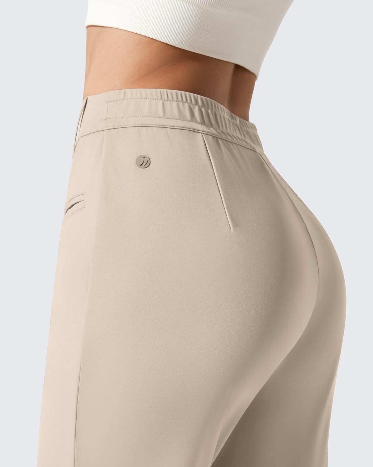 G4Free - ShiftReady Slit Pockets Elastic Waist Straight Leg Work Pants -GF25D541AF-XS-GF25D542AF-XS-GF25D543AF-XS-GF25D541AA-S-GF25D542AA-S