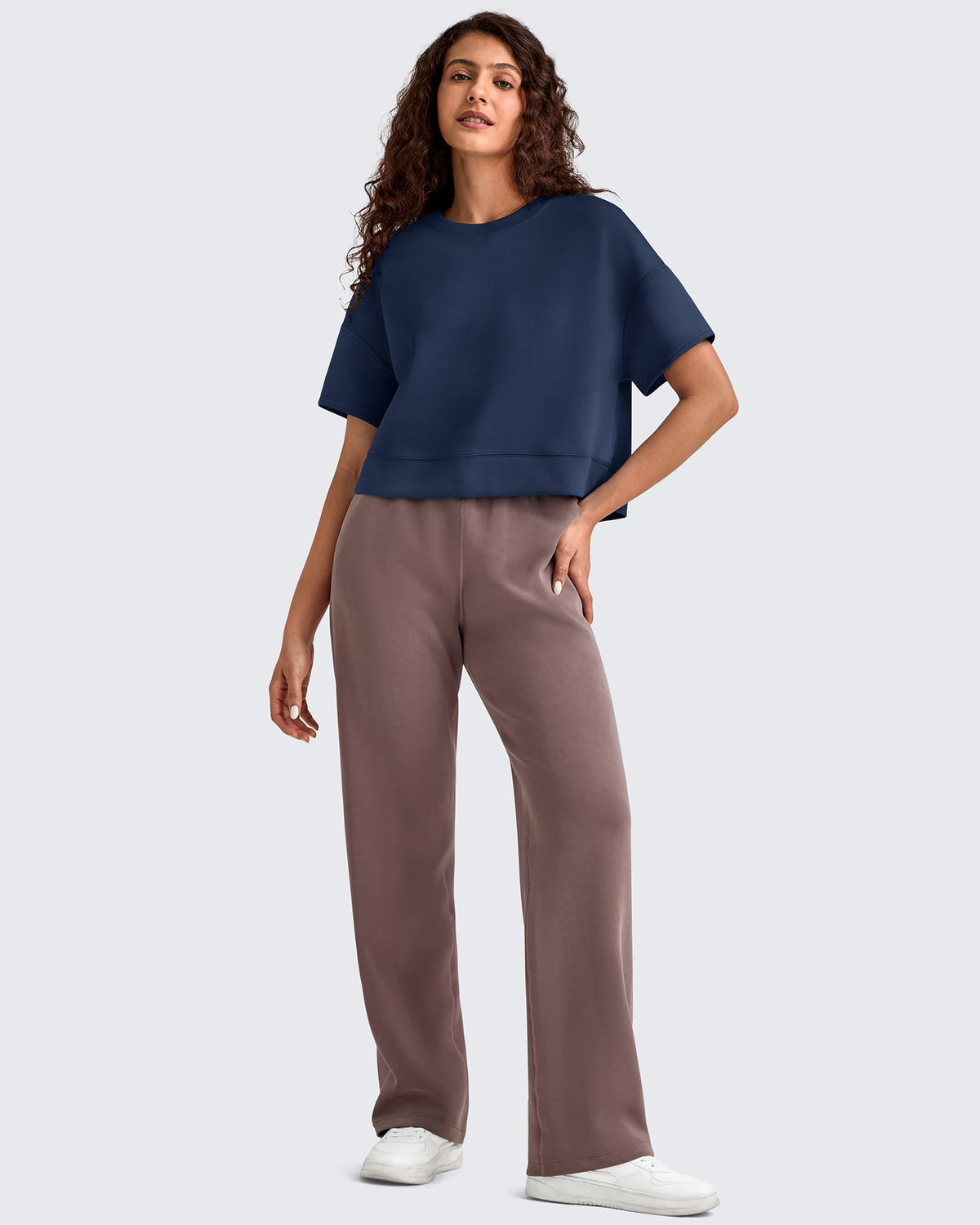 G4Free - Smoofit Crew Neck Boxy Drop Shoulder Short Sleeve -GF25K490AA-S-GF25K490AB-M-GF25K490AC-L-GF25K490AD-XL-GF25K490AE-XXL