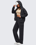 G4Free - Smoofit Drawstring Wide Leg Pockets Cargo Sweatpants -GF25J532AF-XS-GF25J533AF-XS-GF25J534AF-XS-GF25J532AA-S-GF25J533AA-S