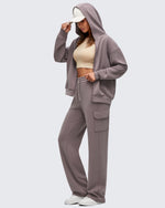 G4Free - Smoofit Drawstring Wide Leg Pockets Cargo Sweatpants -GF25J532AF-XS-GF25J533AF-XS-GF25J534AF-XS-GF25J532AA-S-GF25J533AA-S