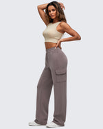 G4Free - Smoofit Drawstring Wide Leg Pockets Cargo Sweatpants -GF25J532AF-XS-GF25J533AF-XS-GF25J534AF-XS-GF25J532AA-S-GF25J533AA-S