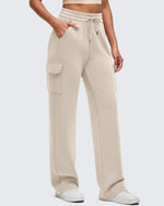 G4Free - Smoofit Drawstring Wide Leg Pockets Cargo Sweatpants -GF25J532AF-XS-GF25J533AF-XS-GF25J534AF-XS-GF25J532AA-S-GF25J533AA-S