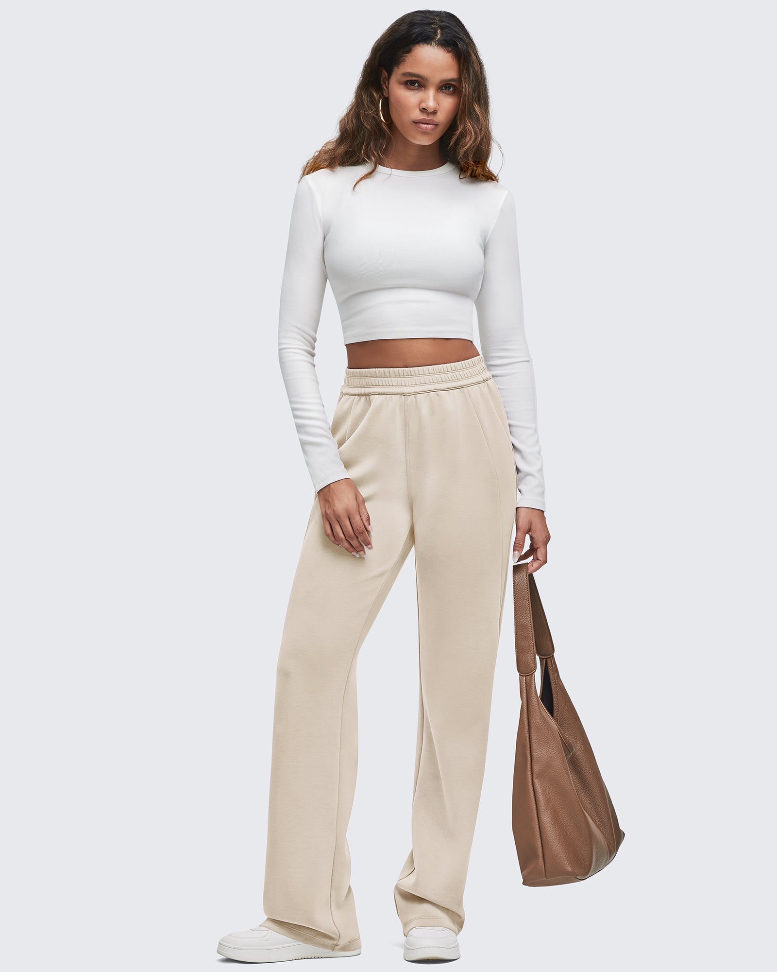 G4Free - Smoofit Elastic-Waist Wide Leg Sweatpants Regular -GF25J510AA-S-GF25J510AB-M-GF25J510AC-L-GF25J510AD-XL-GF25J510AE-XXL