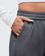 G4Free - Smoofit Elastic-Waist Wide Leg Sweatpants Petite -GF25J509AA-S
