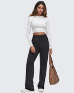G4Free - Smoofit Elastic-Waist Wide Leg Sweatpants Petite -GF25J509AA-S-GF25J509AB-M-GF25J509AC-L-GF25J509AD-XL-GF25J509AE-XXL