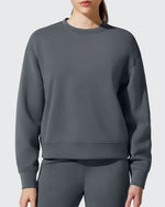 G4Free - Smoofit Fleece Crewneck Pullover Long Sleeve Hoodies -GF25F711AA-S-GF25F711AB-M-GF25F711AC-L-GF25F711AD-XL-GF25F711AE-XXL