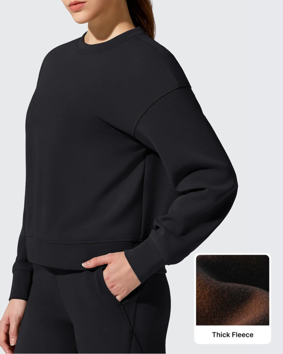 G4Free - Smoofit Fleece Crewneck Pullover Long Sleeve Hoodies -GF25F711AA-S-GF25F711AB-M-GF25F711AC-L-GF25F711AD-XL-GF25F711AE-XXL