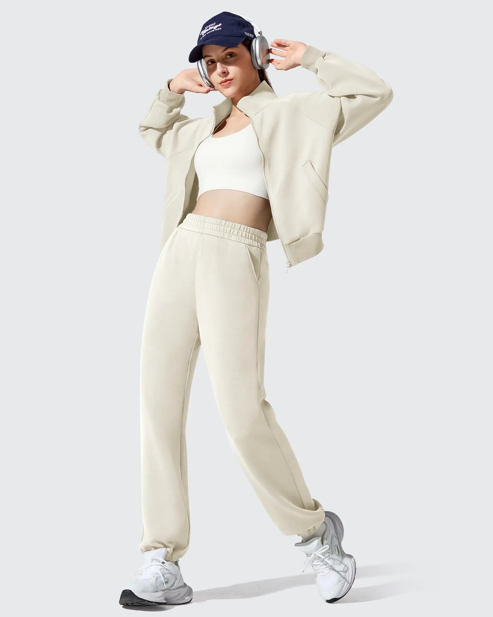 G4Free - Smoofit Fleece Lined High Waist Joggers Sweatpants -GF25D719AA-S-GF25D720AA-S-GF25D721AA-S-GF25D719AB-M-GF25D720AB-M