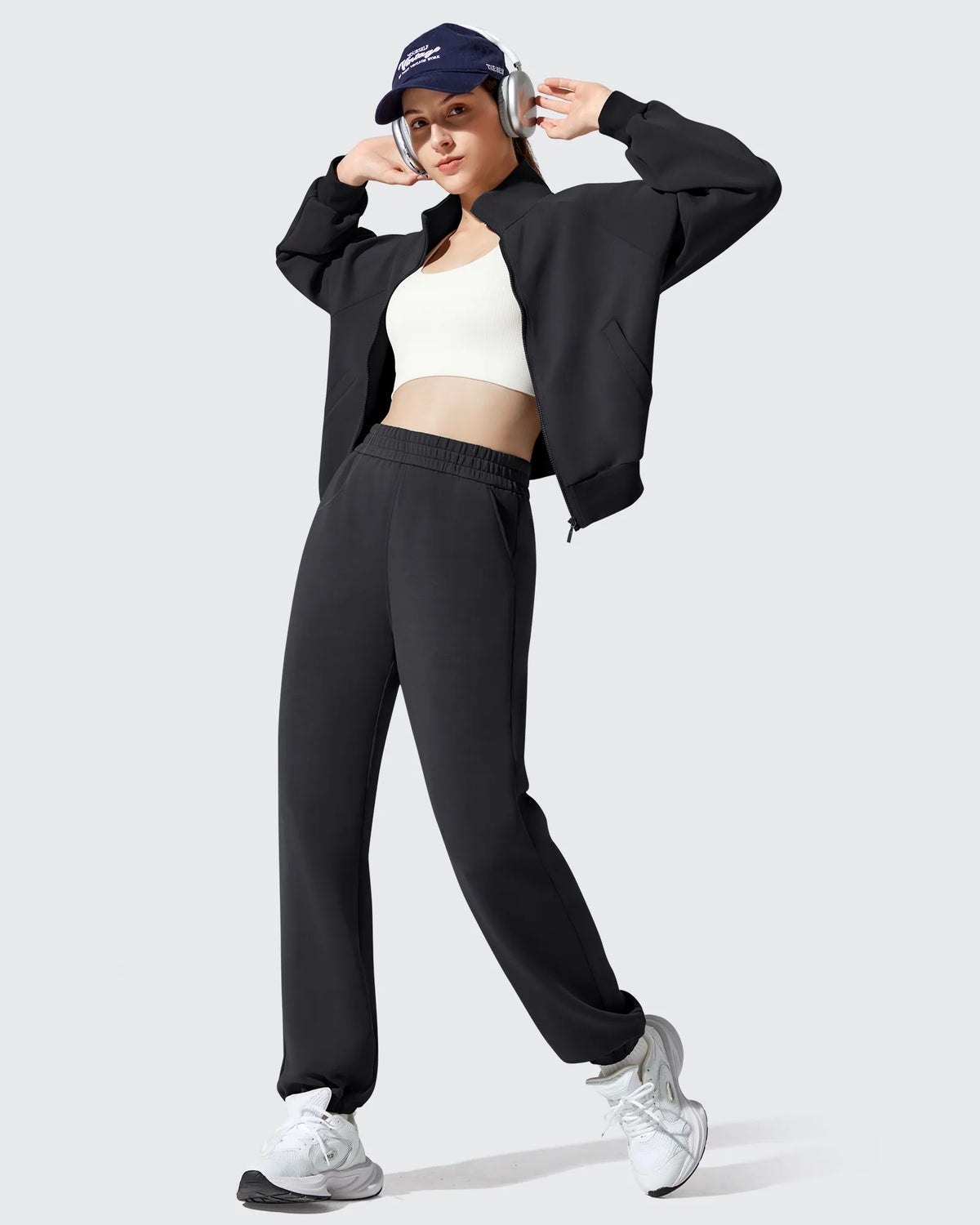 G4Free - Smoofit Fleece Lined High Waist Joggers Sweatpants -GF25D719AA-S-GF25D720AA-S-GF25D721AA-S-GF25D719AB-M-GF25D720AB-M