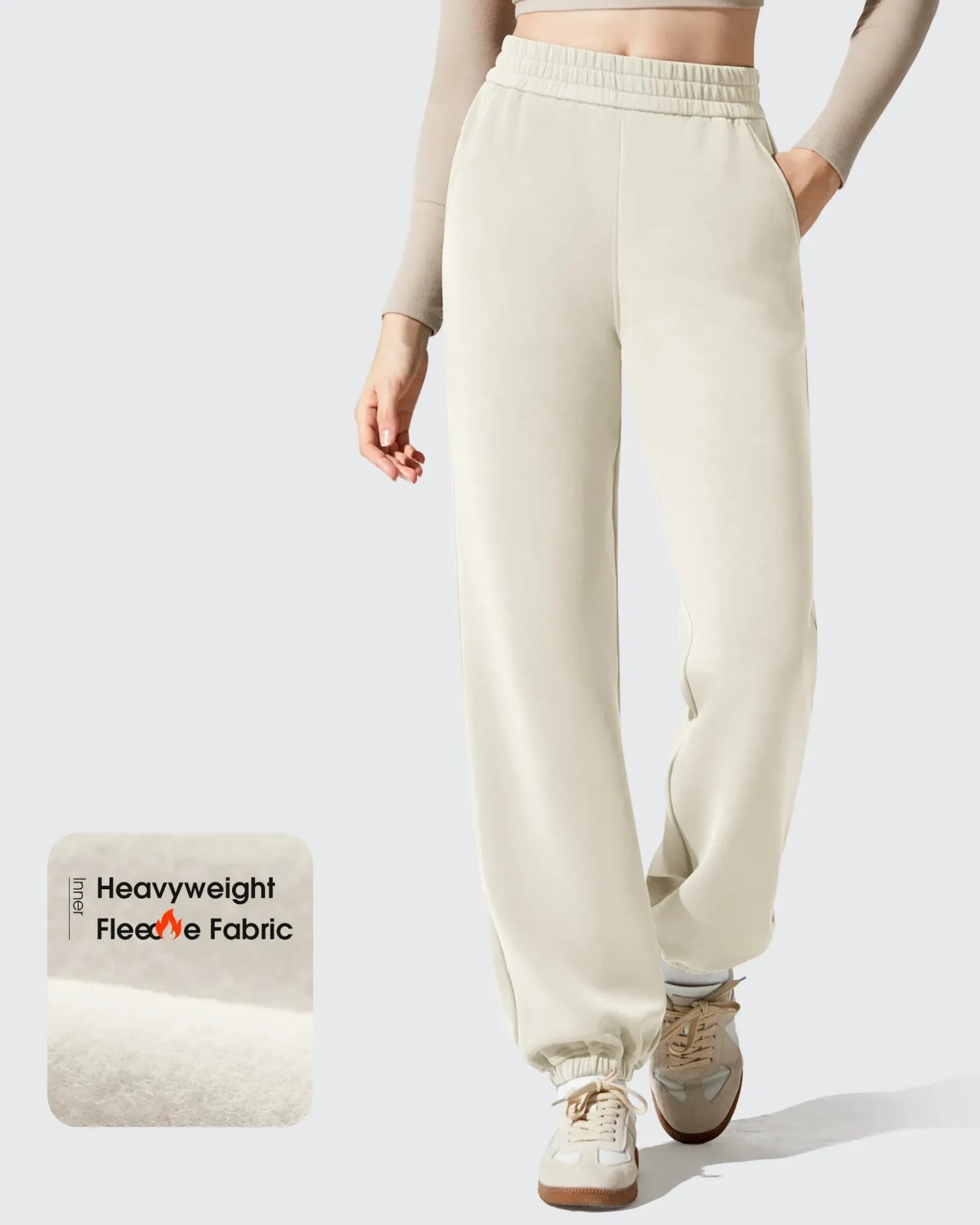 G4Free - Smoofit Fleece Lined High Waist Joggers Sweatpants -GF25D719AA-S-GF25D720AA-S-GF25D721AA-S-GF25D719AB-M-GF25D720AB-M