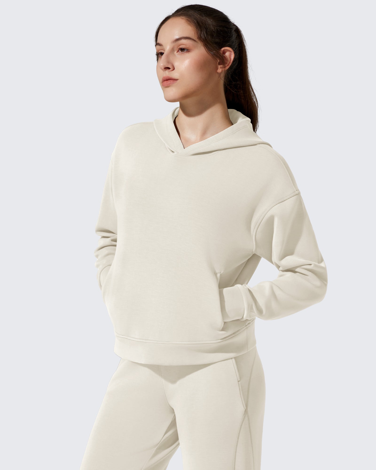 G4Free - Smoofit Fleece Long Sleeve Pullover Hoodies -GF25F722AF-XS