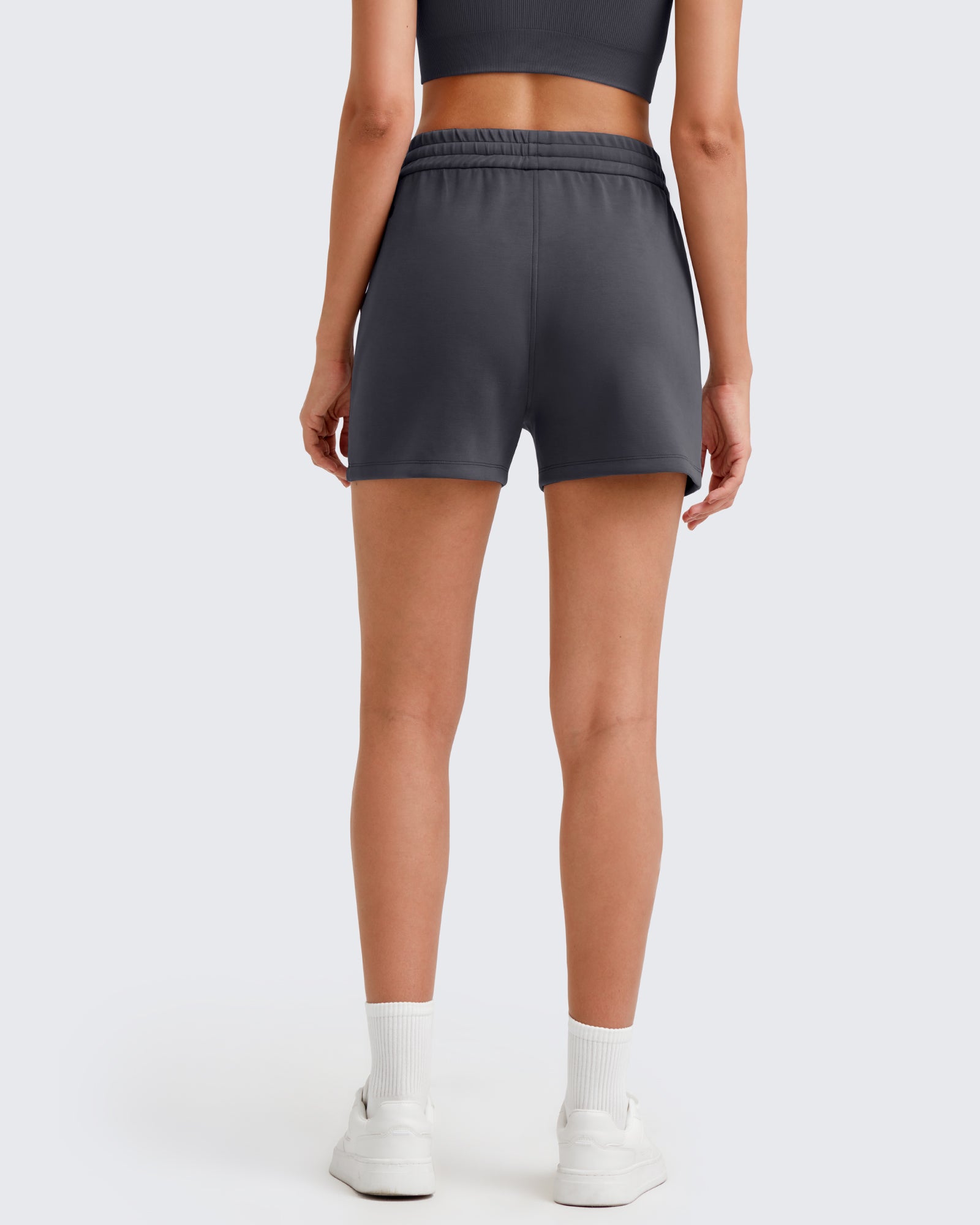 G4Free - Smoofit Front Pleats Elasticity Sweat Shorts -GF25E319AA-S