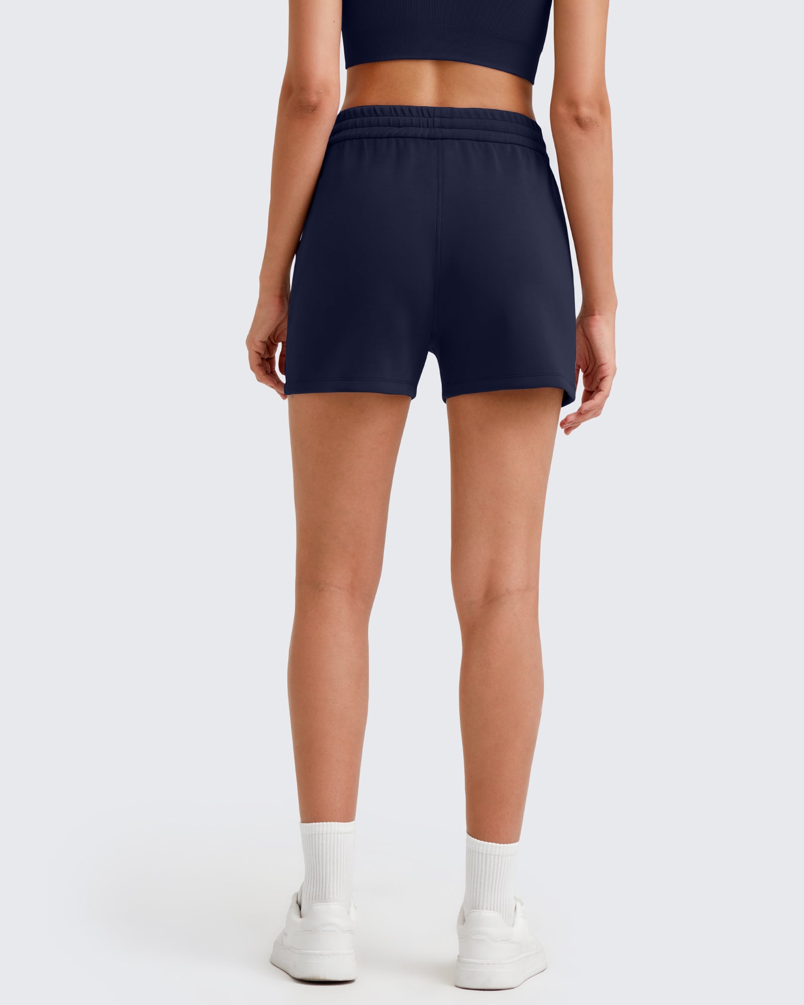 G4Free - Smoofit Front Pleats Elasticity Sweat Shorts -GF25E319AA-S