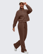 G4Free - Smoofit Half-Zip Mock Neck Long Sleeve Sweatshirts -GF25F519AA-S-GF25F519AB-M-GF25F519AC-L-GF25F519AD-XL-GF25F519AE-XXL