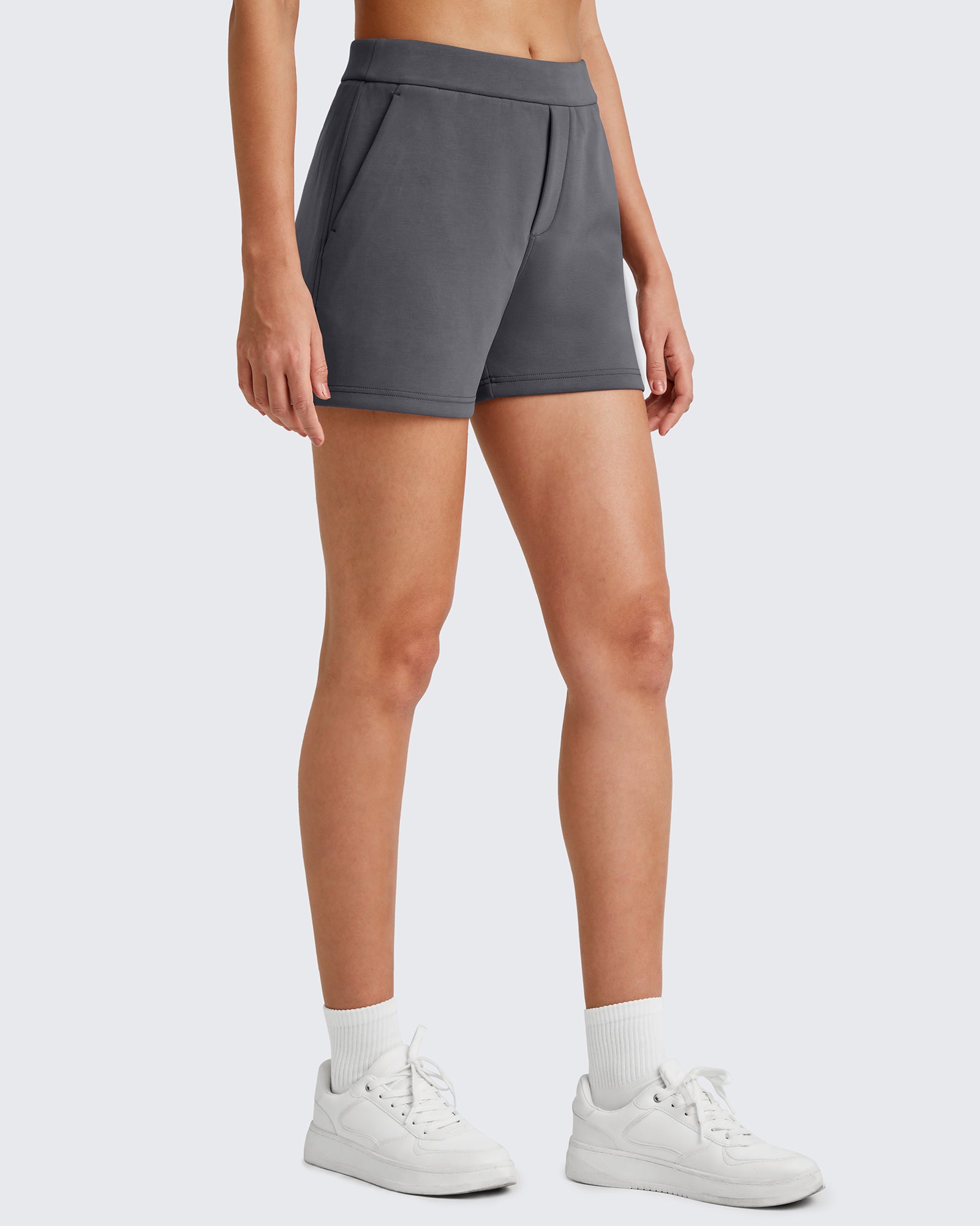 G4Free - Smoofit High Waisted Sweat Shorts 4'' -GF25E418AA-S-GF25E418AB-M-GF25E418AC-L-GF25E418AD-XL-GF25E418AE-XXL