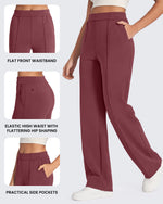 G4Free - Smoofit Loose High-Rise Elastic Dressy Pants Petite -GF24J286AF-XS