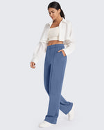 G4Free - Smoofit Loose High-Rise Elastic Dressy Pants Petite -GF24J286AF-XS