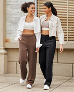 G4Free - Smoofit Loose High-Rise Elastic Dressy Pants Short -GF25J470AH-XXS-GF25J470AF-XS-GF25J470AA-S-GF25J470AB-M-GF25J470AC-L