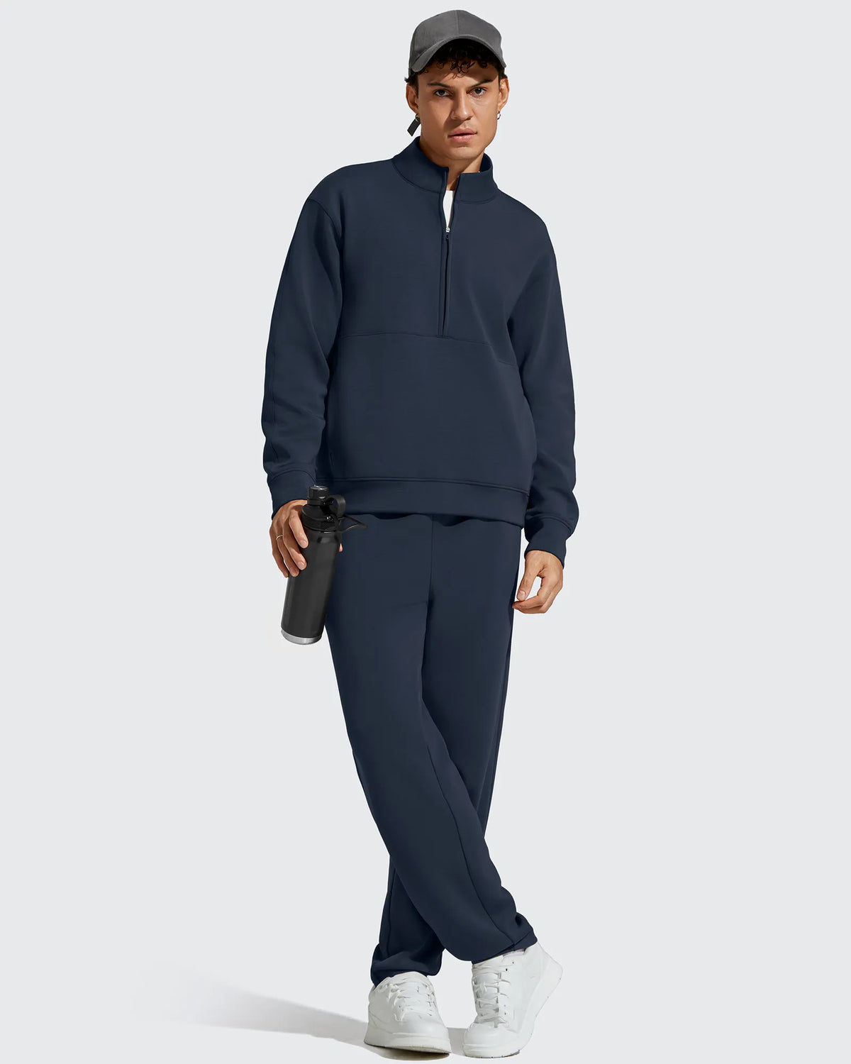 G4Free - Smoofit Men's Fleece Half Zip Pockets Mock Neck Sweatshirts -GF25FM728AA-S-GF25FM728AB-M-GF25FM728AC-L-GF25FM728AD-XL-GF25FM728AE-XXL