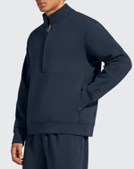 G4Free - Smoofit Men's Fleece Half Zip Pockets Mock Neck Sweatshirts -GF25FM728AA-S-GF25FM728AB-M-GF25FM728AC-L-GF25FM728AD-XL-GF25FM728AE-XXL