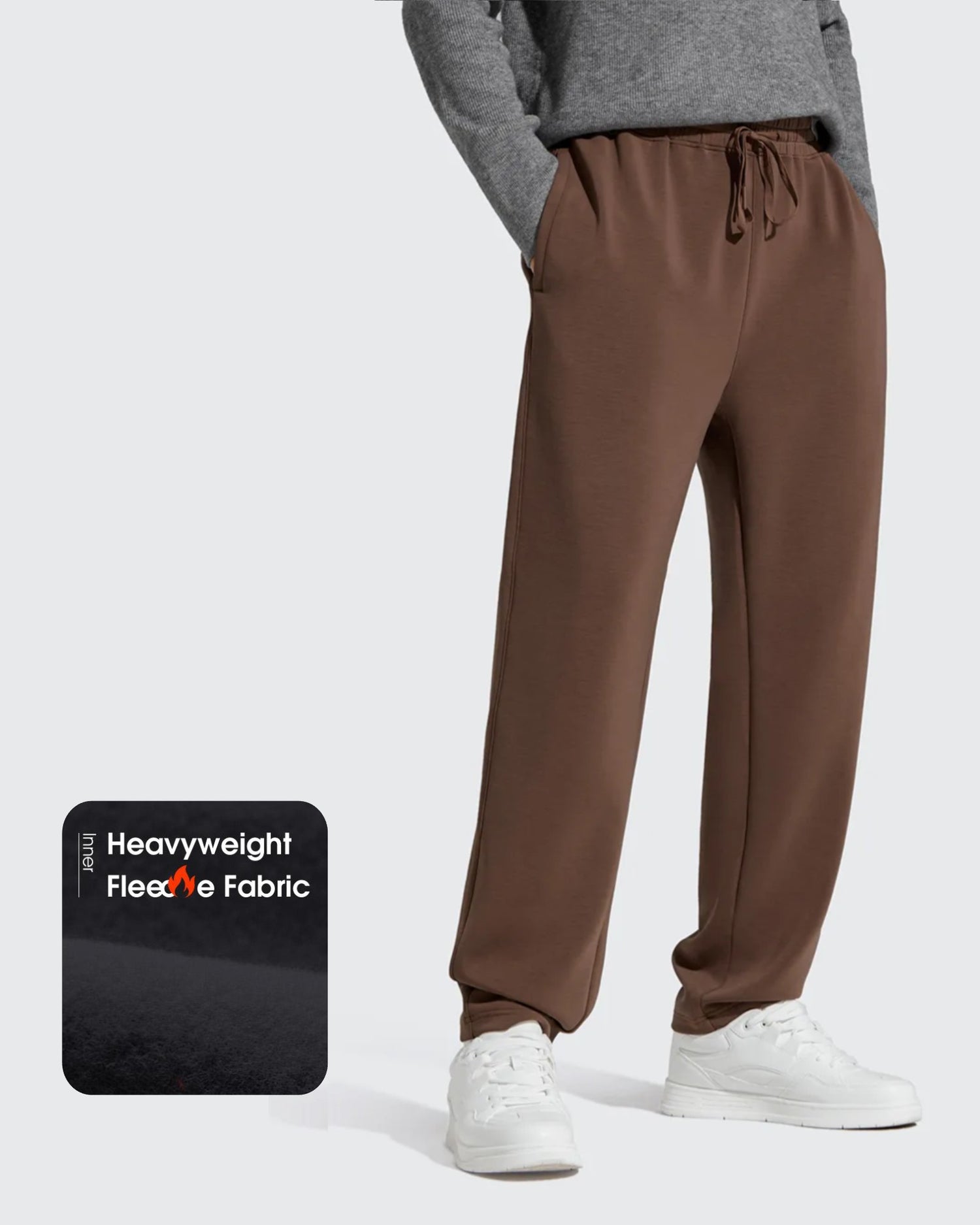 G4Free - Smoofit Men's Fleece-Lined Drawstring Thermal Sweatpants -GF25DM726AA-S