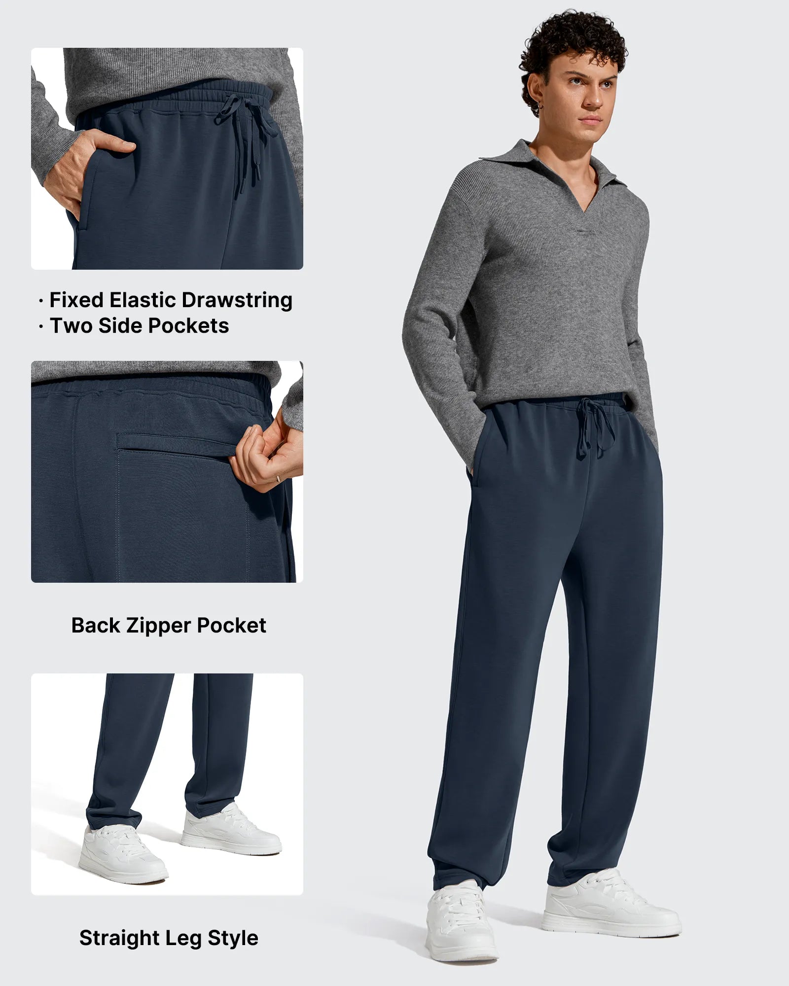 G4Free - Smoofit Men's Fleece-Lined Drawstring Thermal Sweatpants -GF25DM726AA-S-GF25DM727AA-S-GF25DM726AB-M-GF25DM727AB-M-GF25DM726AC-L