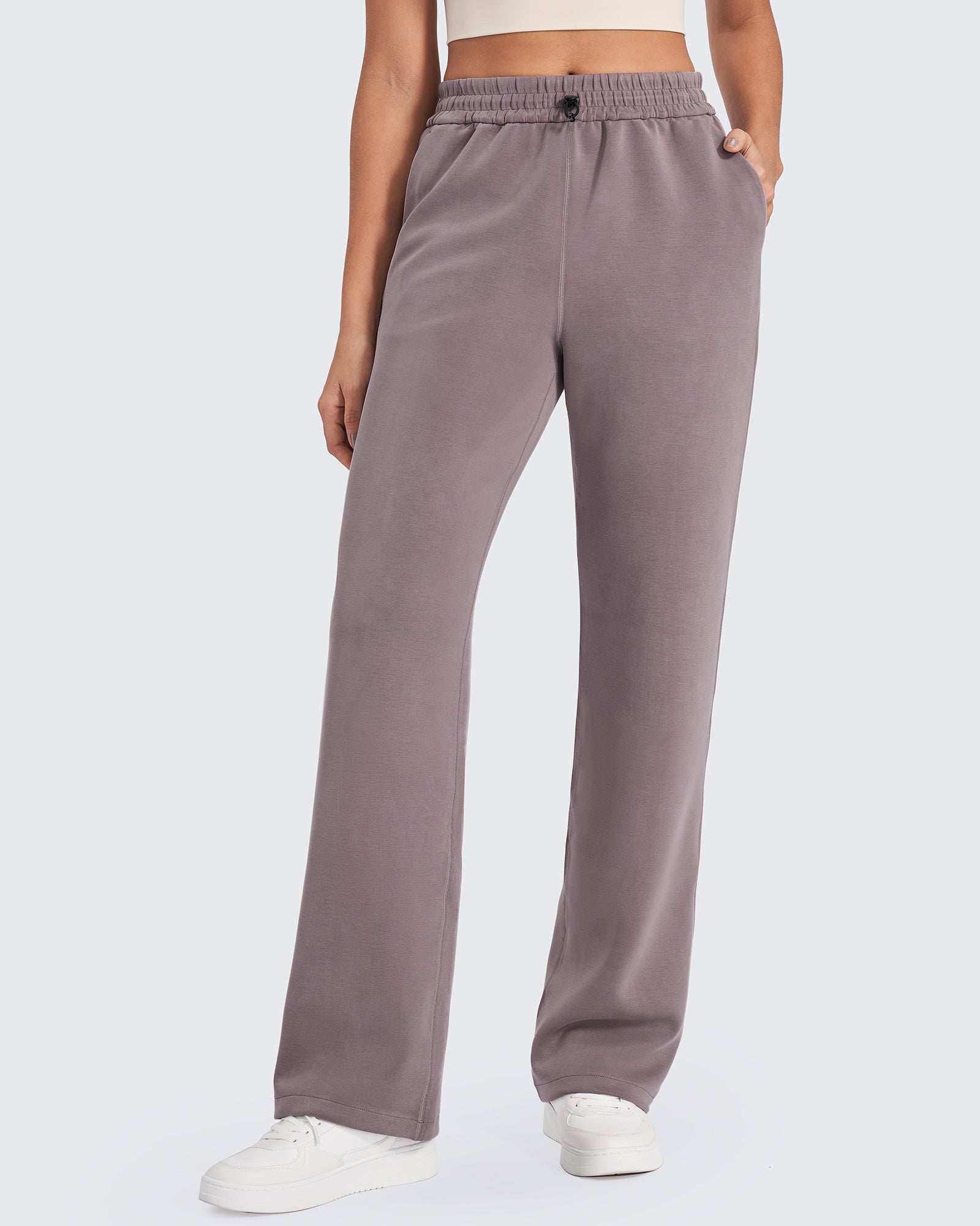 G4Free - Smoofit Mid-Waist Wide Leg Sweatpants Petite -GF24J235AA-S-GF24J235AB-M-GF24J235AC-L-GF24J235AD-XL-GF24J235AE-XXL
