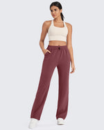 G4Free - Smoofit Mid-Waist Wide Leg Sweatpants Petite -GF24J235AA-S-GF24J235AB-M-GF24J235AC-L-GF24J235AD-XL-GF24J235AE-XXL