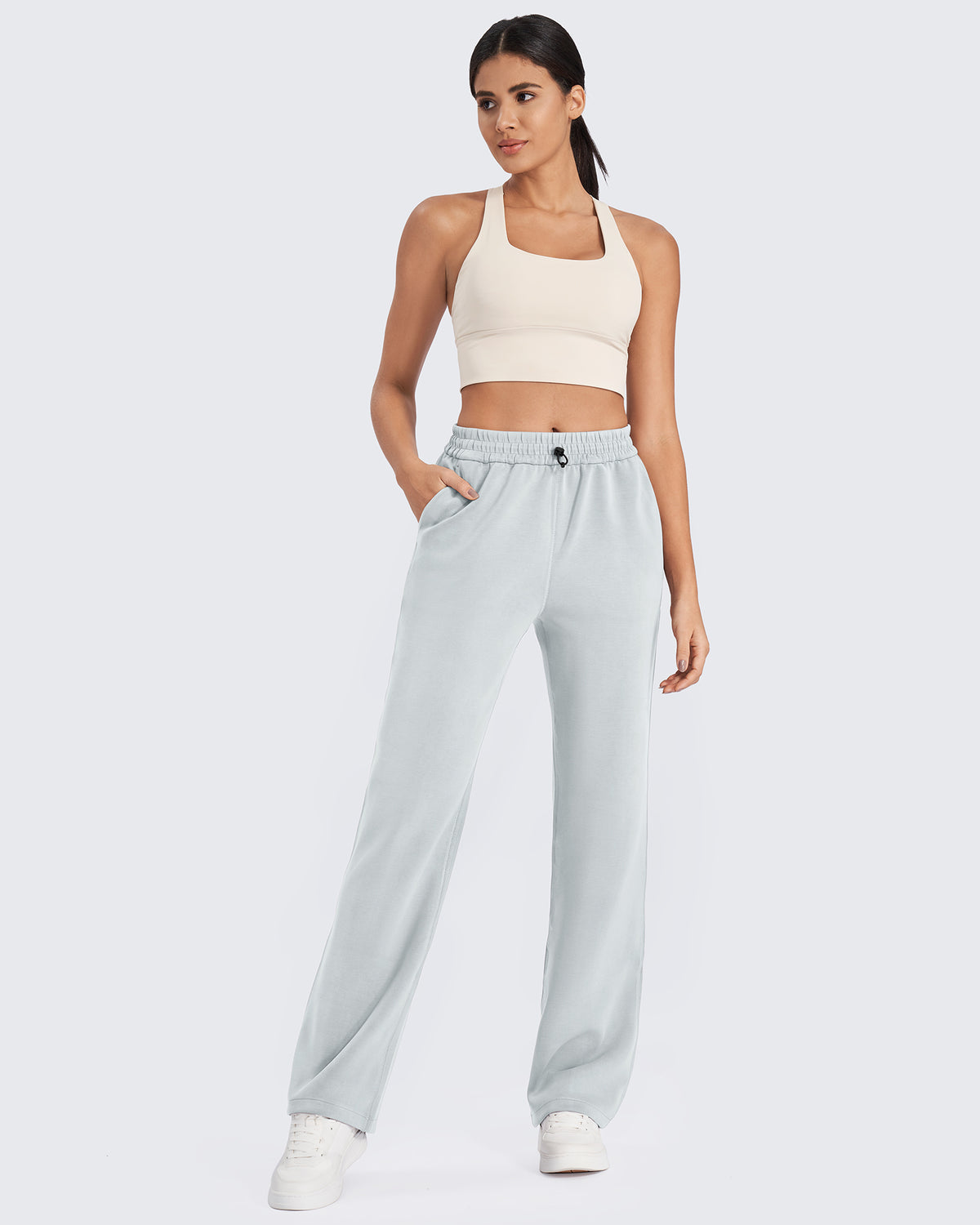 G4Free - Smoofit Mid-Waist Wide Leg Sweatpants Short -GF25J472AA-S-GF25J472AB-M-GF25J472AC-L-GF25J472AD-XL-GF25J472AE-XXL