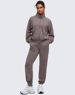 G4Free - Smoofit Mock Neck Zip Up Pockets Jackets -GF25M528EA-S-GF25M528EB-M-GF25M528EC-L-GF25M528ED-XL-GF25M528EE-XXL