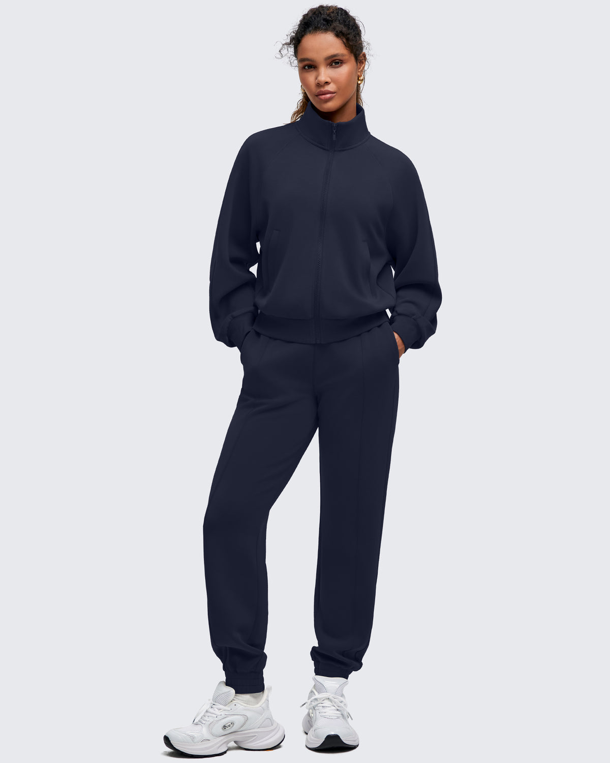 G4Free - Smoofit Mock Neck Zip Up Pockets Jackets -GF25M528EA-S-GF25M528EB-M-GF25M528EC-L-GF25M528ED-XL-GF25M528EE-XXL