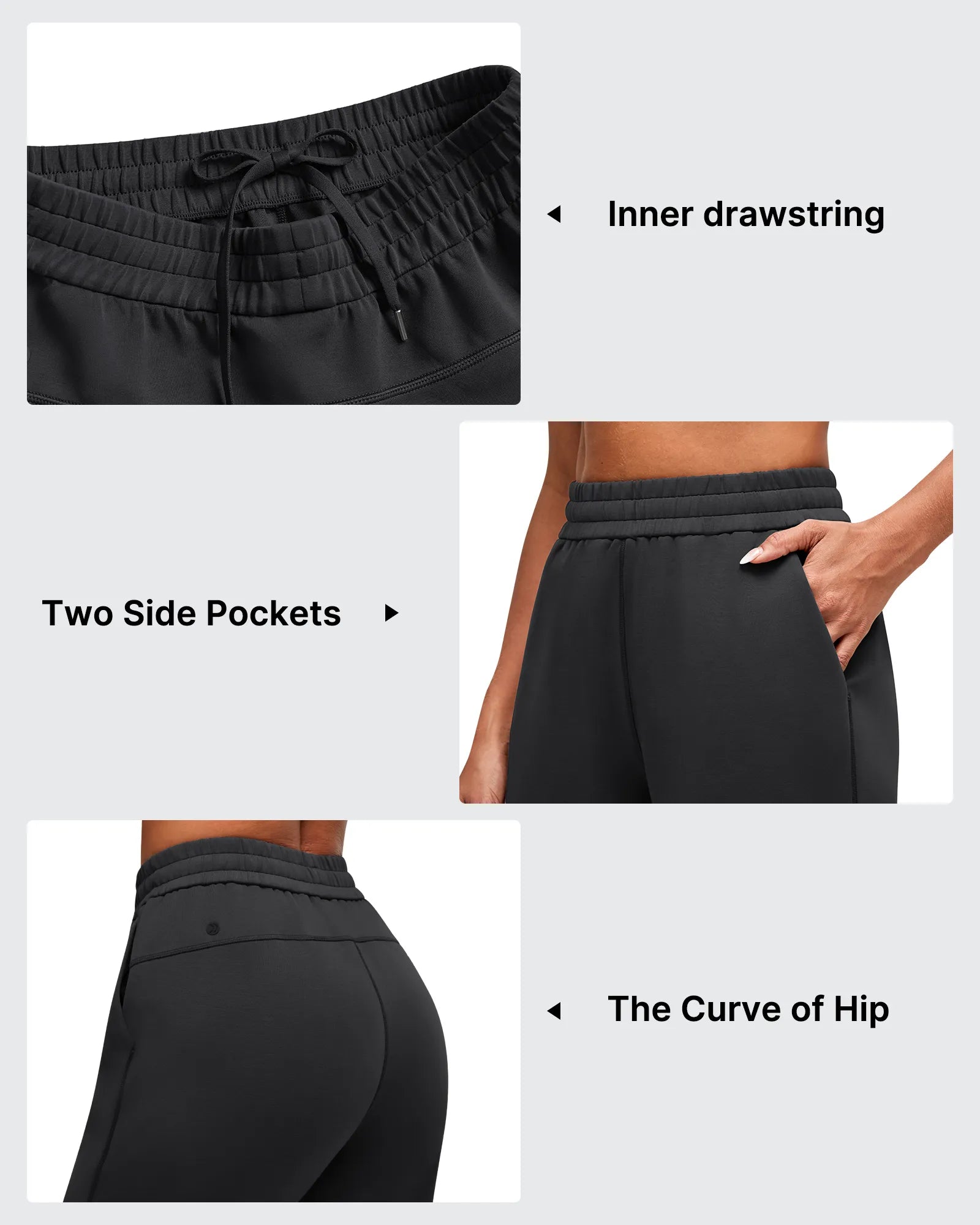 G4Free - Smoofit Modal Cinch Bottom Inner Drawstring Joggers -GF25D561AA-S-GF25D562AA-S-GF25D563AA-S-GF25D561AB-M-GF25D562AB-M