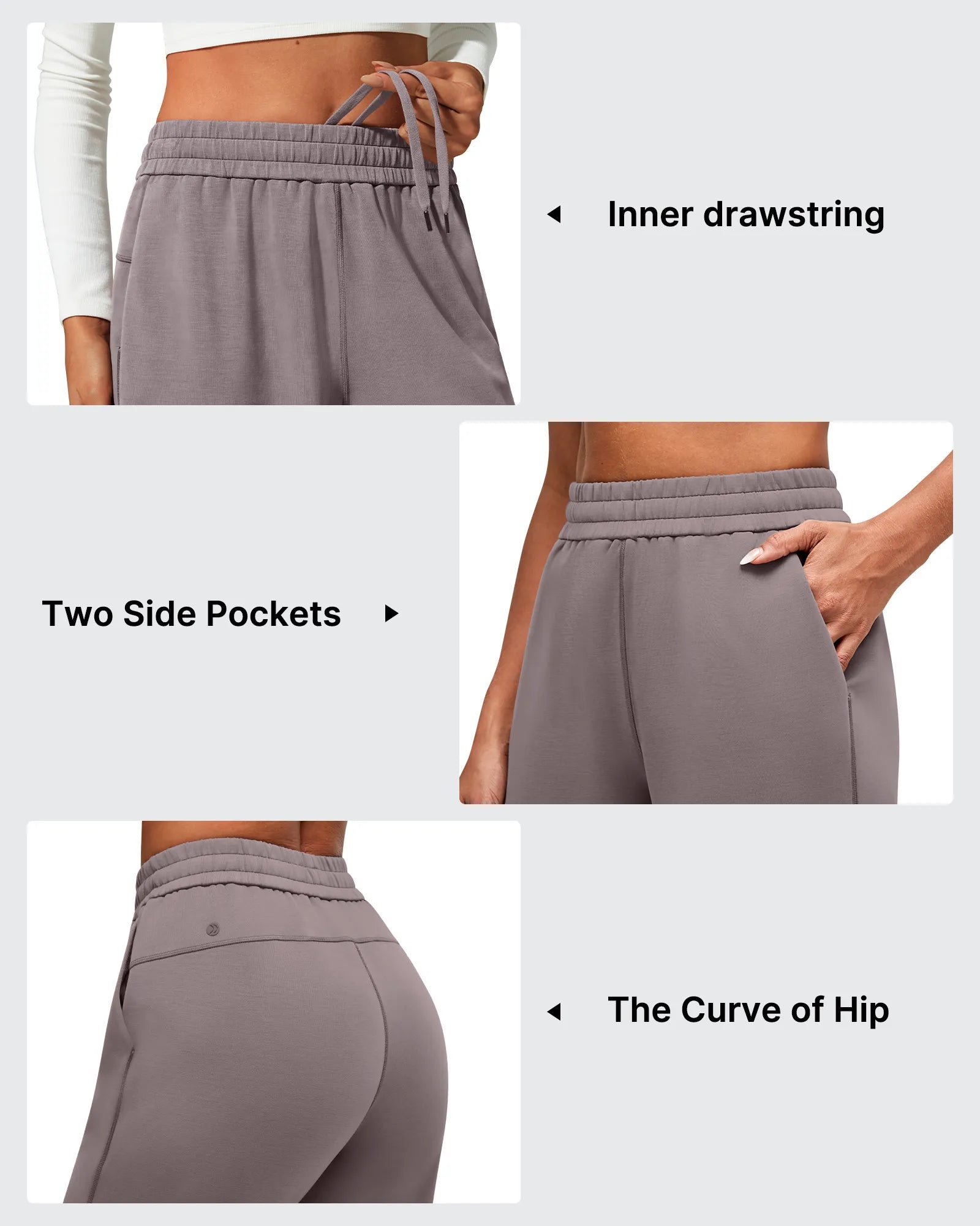 G4Free - Smoofit Modal Cinch Bottom Inner Drawstring Joggers -GF25D561AA-S-GF25D562AA-S-GF25D563AA-S-GF25D561AB-M-GF25D562AB-M