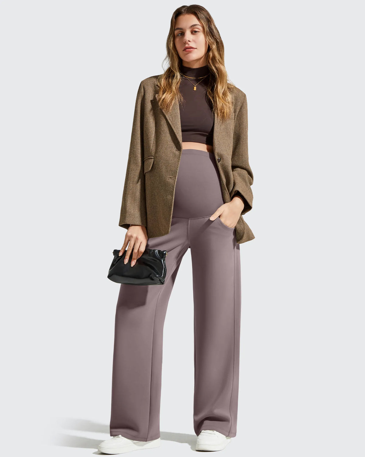 G4Free - Smoofit Modal Elastic Waist Pockets Maternity Pants -GF25JY647AA-S-GF25JY648AA-S-GF25JY649AA-S-GF25JY647AB-M-GF25JY648AB-M