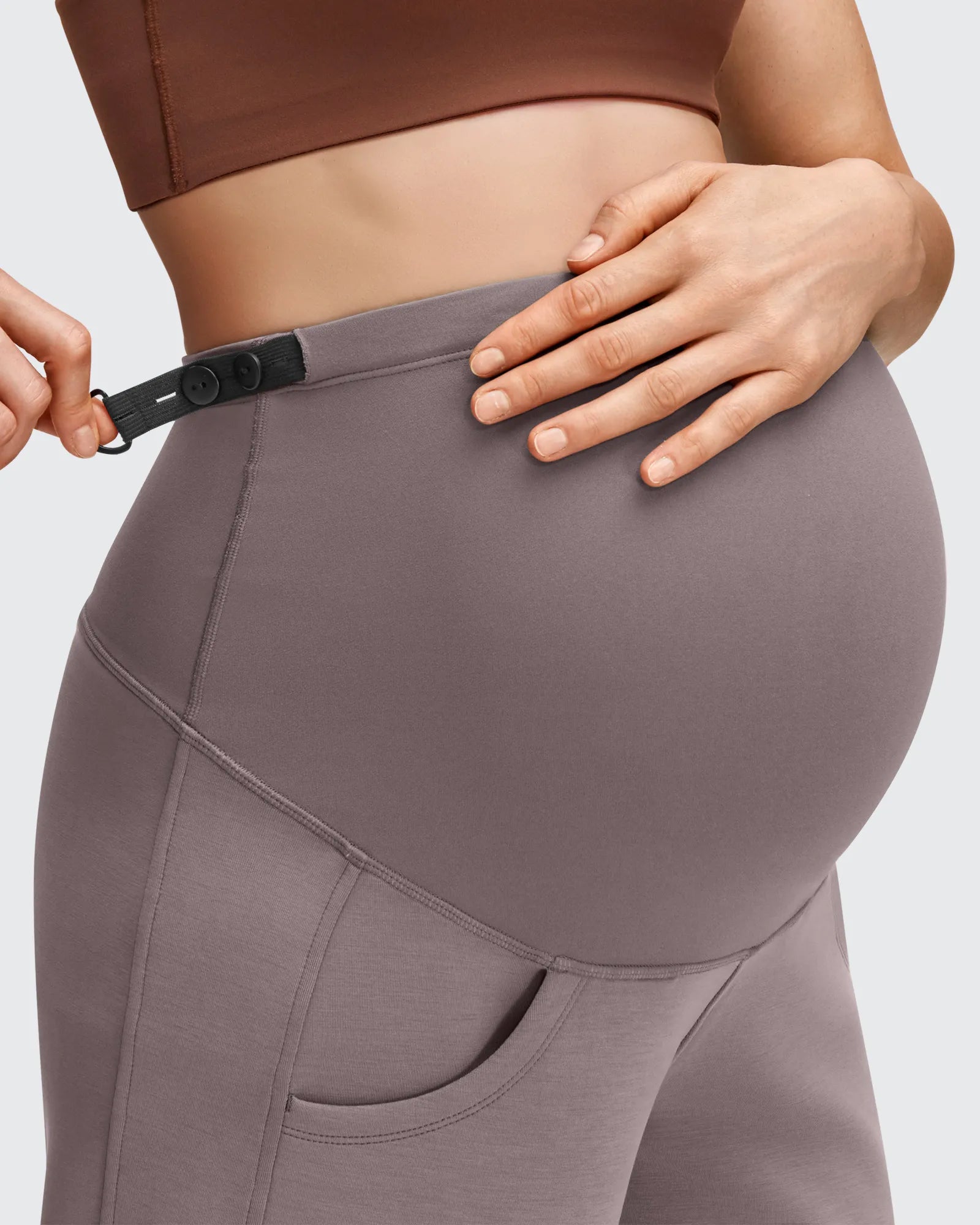 G4Free - Smoofit Modal Elastic Waist Pockets Maternity Pants -GF25JY647AA-S-GF25JY648AA-S-GF25JY649AA-S-GF25JY647AB-M-GF25JY648AB-M